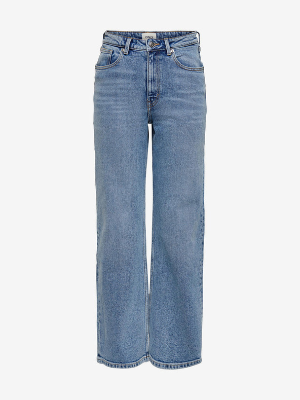 ONLY Blaue Damenjeans mit weitem Bein ONLY Juicy