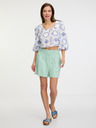 Vero Moda Hellgrüne Damen-Shorts aus Leinen Vero Moda Jesmilo