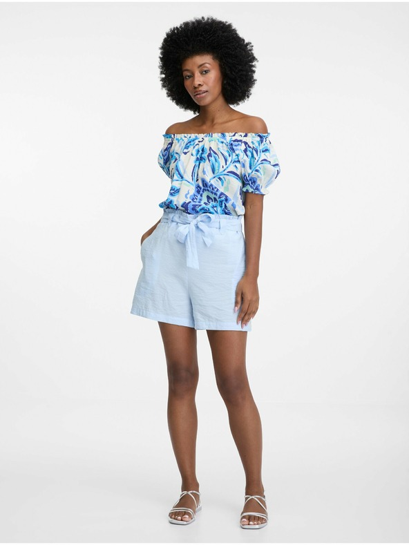Orsay Hellblaue Damen-Shorts ORSAY