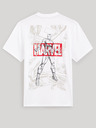 Celio Weißes Herren-T-Shirt mit Celio Marvel Iron Man-Aufdruck