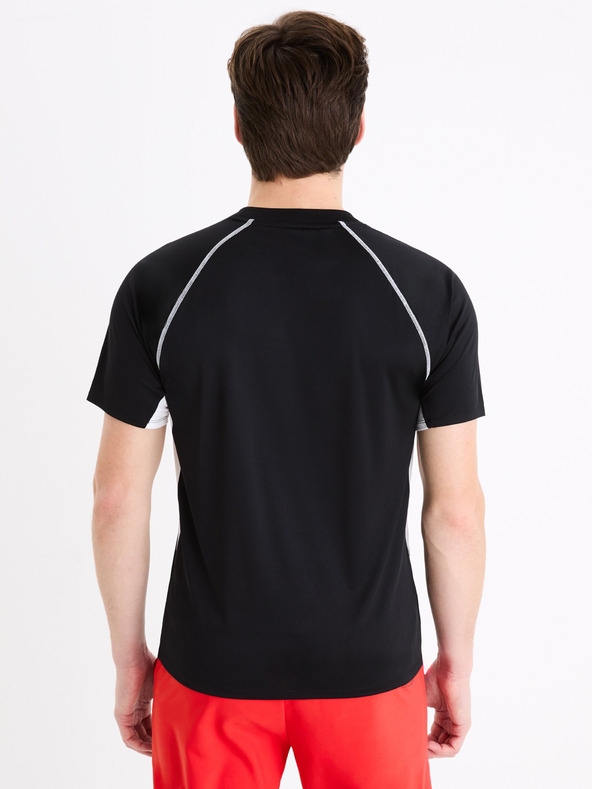 Celio Schwarzes Herren-Sport-T-Shirt Celio Marvel Iron Man