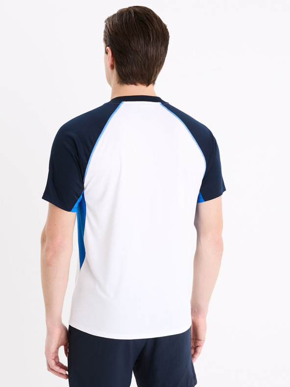 Celio Weißes Herren Celio Marvel Captain America Sport-Shirt