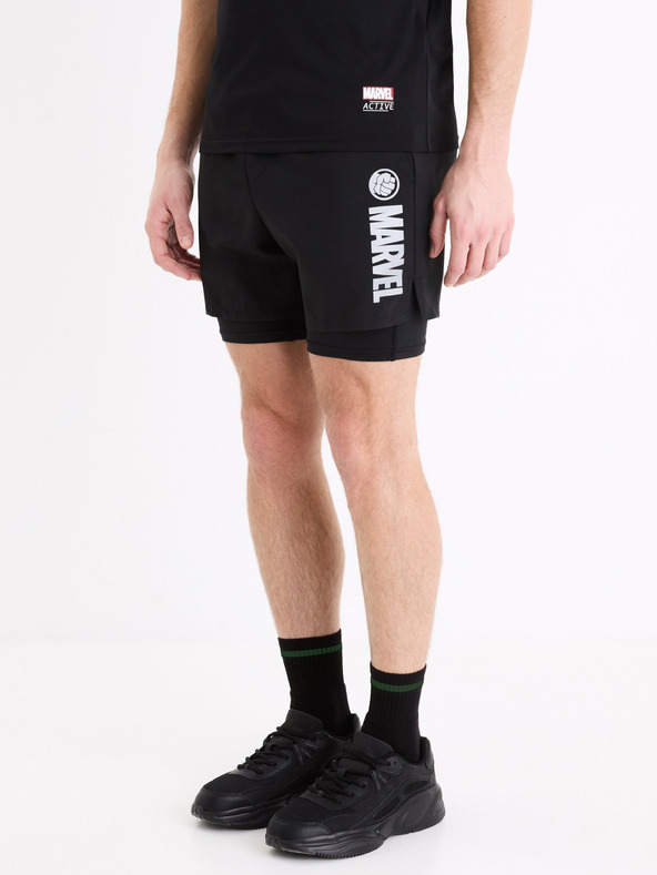 Celio Schwarze Celio Marvel Hulk Sportshorts