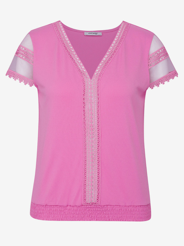 Orsay Rosa Damen Kurzarm-T-Shirt ORSAY