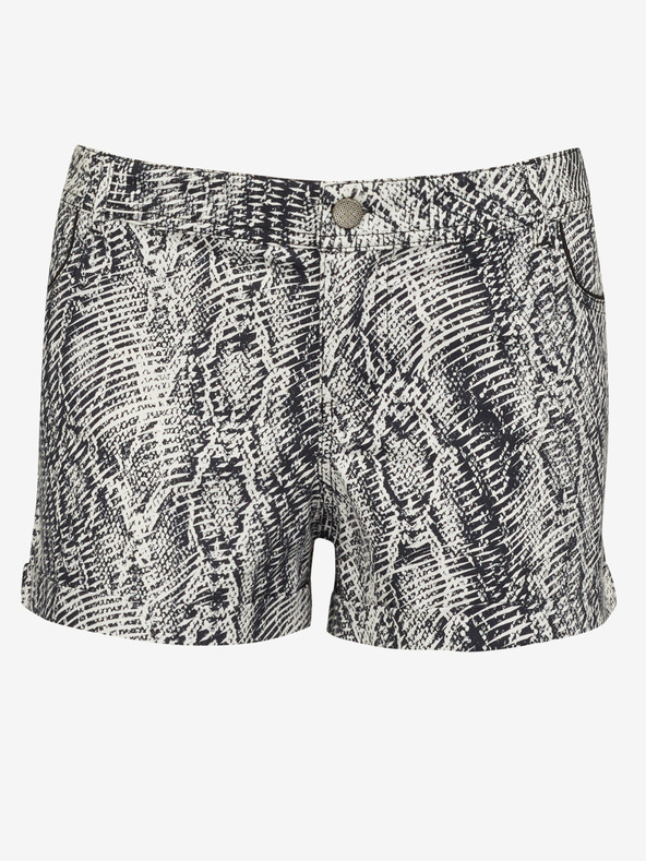 CAMAIEU Schwarz-weiß gemusterte Shorts CAMAIEU