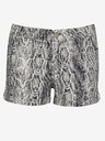 CAMAIEU Schwarz-weiß gemusterte Shorts CAMAIEU