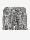 CAMAIEU Schwarz-weiß gemusterte Shorts CAMAIEU