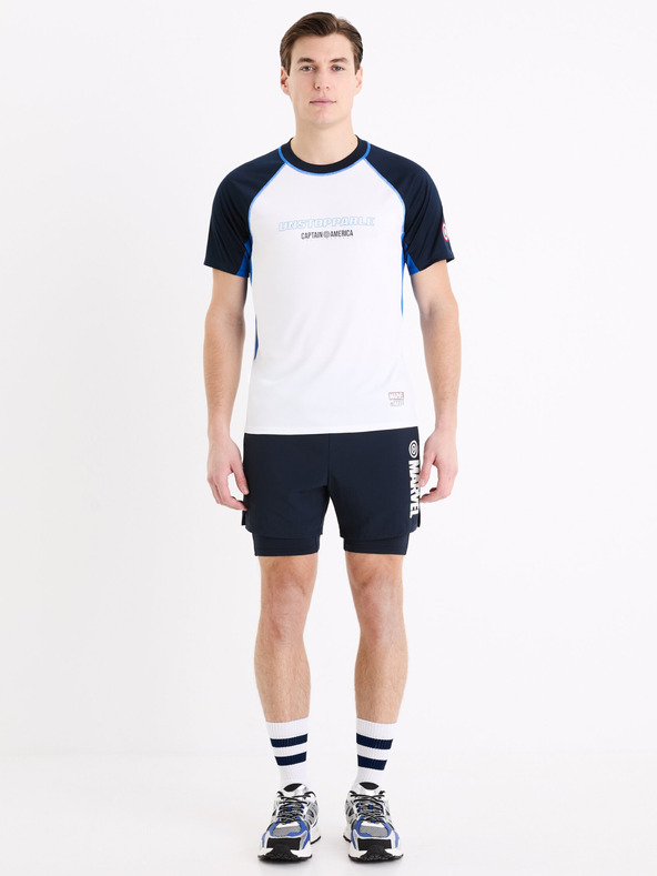 Celio Dunkelblaue Celio Marvel Captain America Sportshorts