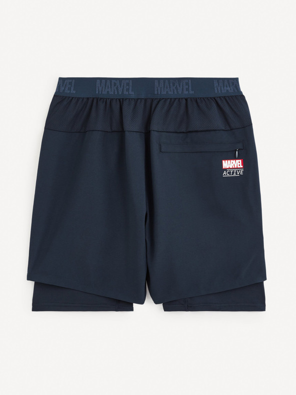 Celio Dunkelblaue Celio Marvel Captain America Sportshorts