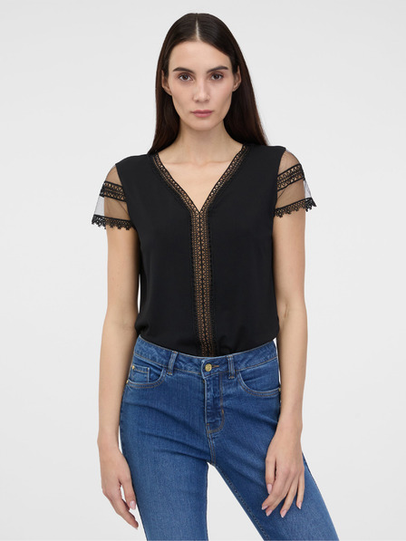 Orsay Schwarzes Damen Kurzarm-T-Shirt ORSAY