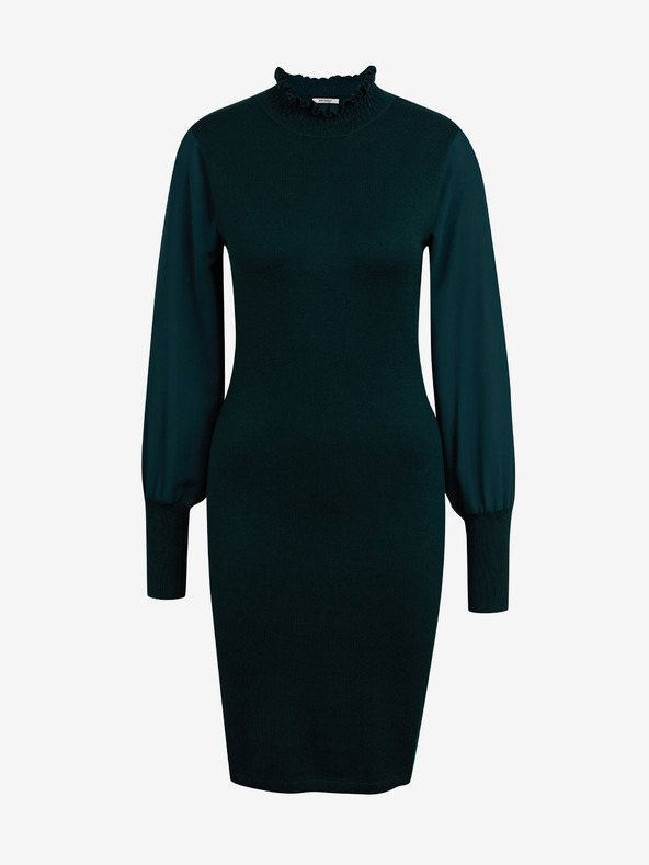 Orsay Dunkelgrünes Damen-Stricketuikleid ORSAY