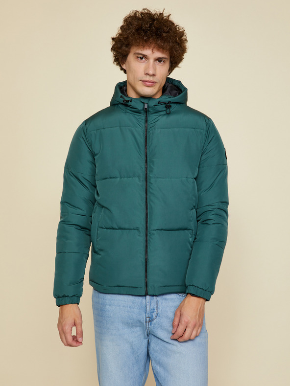 ZOOT.lab Dunkelgrüne Herren-Steppwinterjacke mit Kapuze ZOOT.lab Clark
