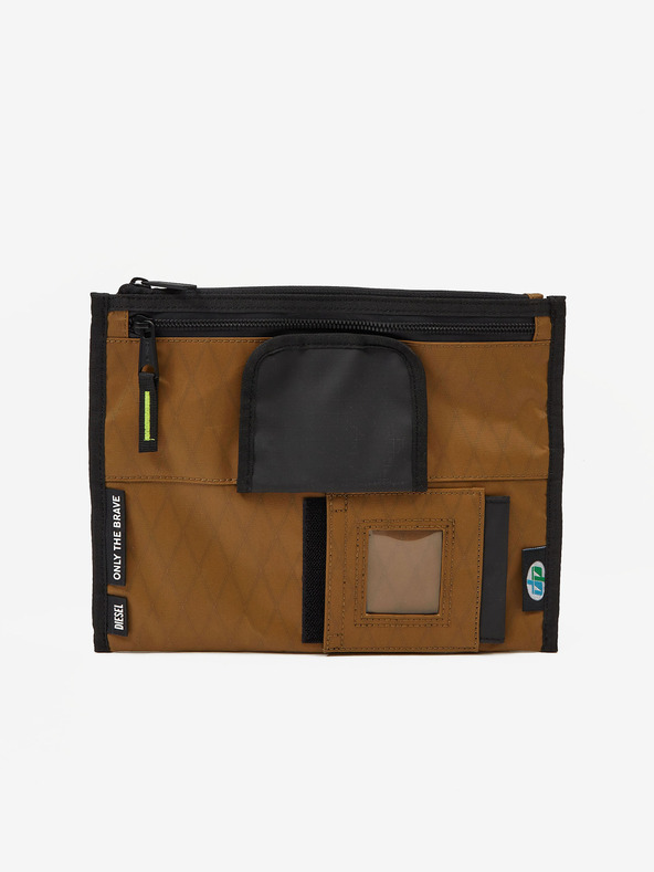 Diesel Schwarze und braune Herren-Kreuztasche Diesel
