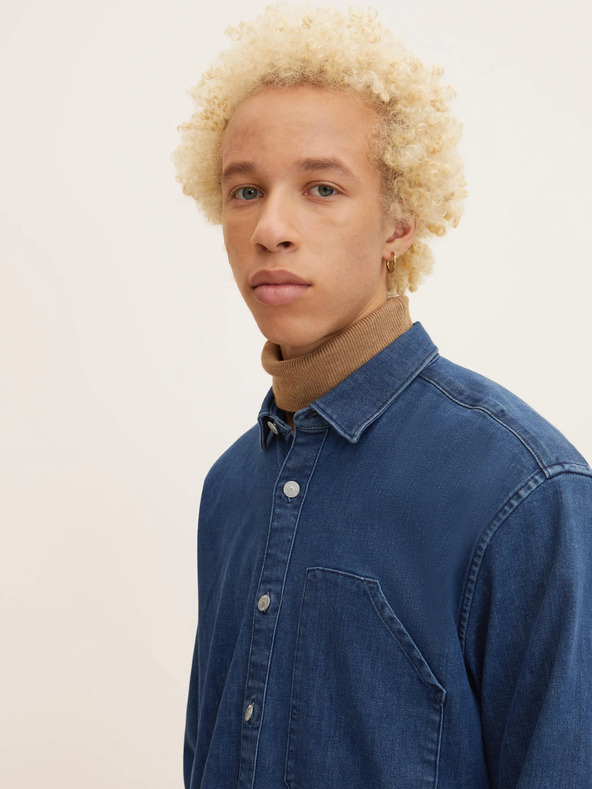 Tom Tailor Denim Blaues Herren Tom Tailor Denim Hemd