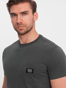 Ombre Clothing Herren Freizeit T-Shirt mit Tasche Ombre Clothing Grün