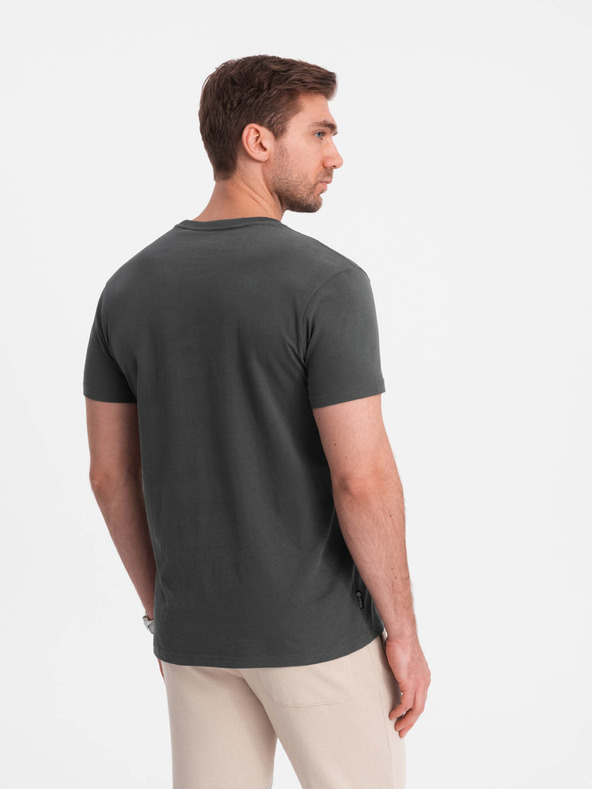 Ombre Clothing Herren Freizeit T-Shirt mit Tasche Ombre Clothing Grün