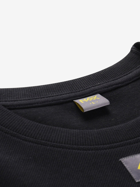 NAX Schwarzer Herren-Kapuzenpullover NAX Logen