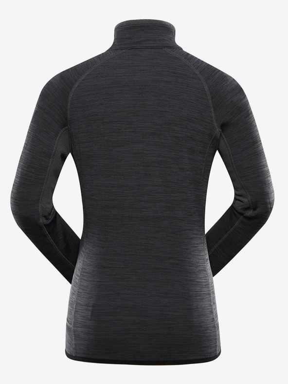 ALPINE PRO Schwarzes Damen-Schnelltrocknungs-Sweatshirt mit Cool-Dry Alpine Pro ONNECA