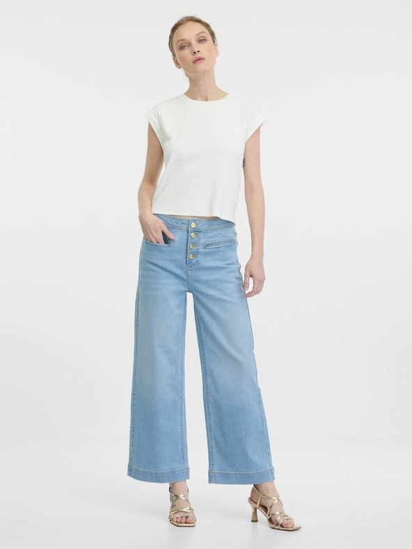 Orsay Hellblaue weite Damenjeans ORSAY