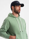 Ombre Clothing Grünes Herren-Kapuzensweatshirt Ombre Clothing