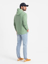 Ombre Clothing Grünes Herren-Kapuzensweatshirt Ombre Clothing