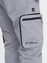 Ombre Clothing Hellgraue Herren-Cargo-Jogging-Hose Ombre Clothing