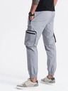 Ombre Clothing Hellgraue Herren-Cargo-Jogging-Hose Ombre Clothing