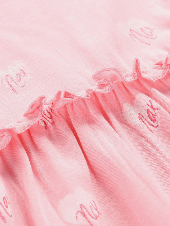 NAX Rosa gemustertes Kleid für Mädchen NAX Eseqo
