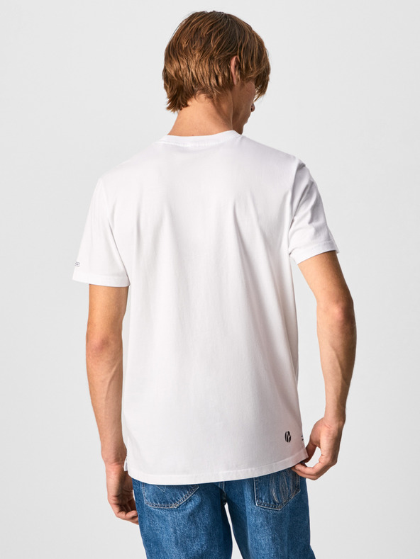 Pepe Jeans Weißes Herren T-Shirt Pepe Jeans Agin