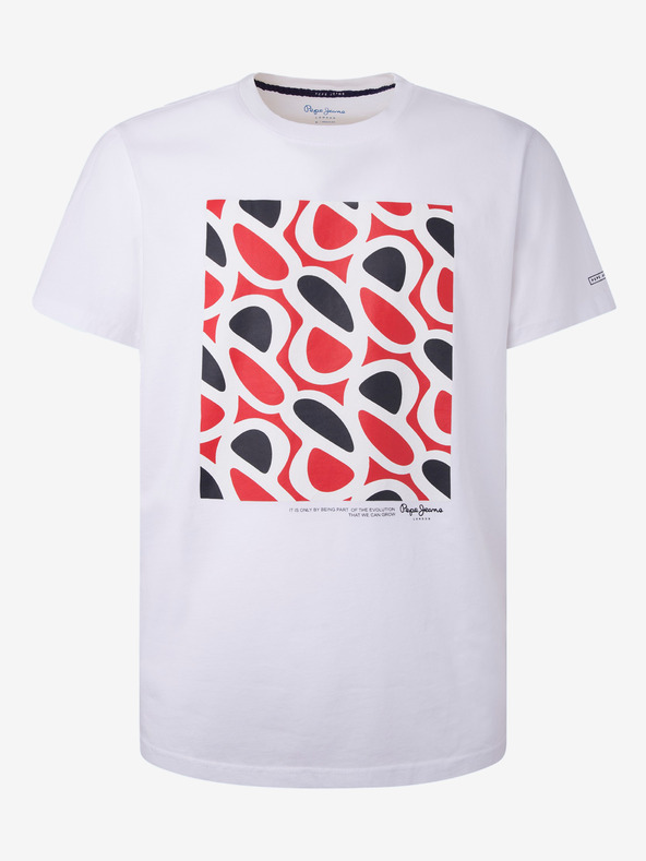 Pepe Jeans Weißes Herren T-Shirt Pepe Jeans Agin