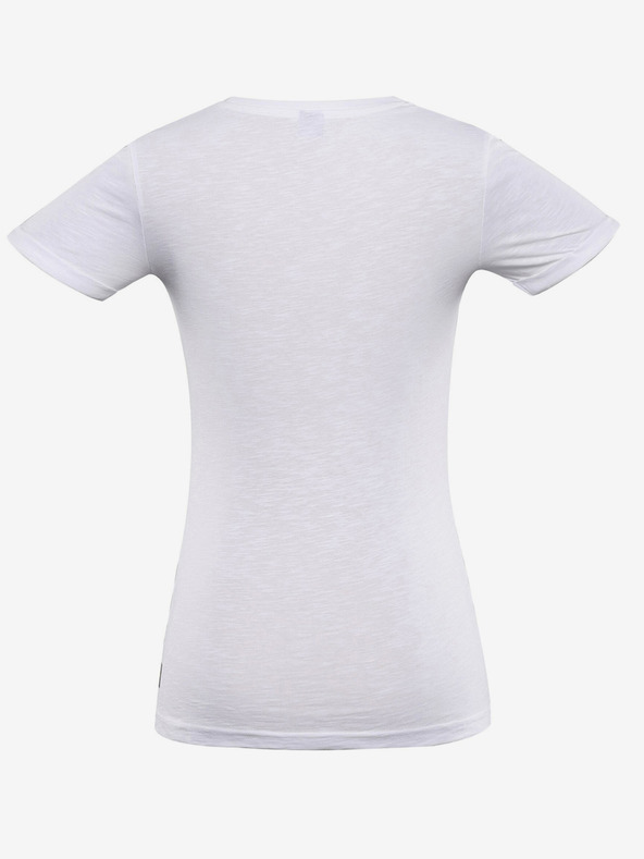 NAX Weißes Damen-T-Shirt NAX Drawa