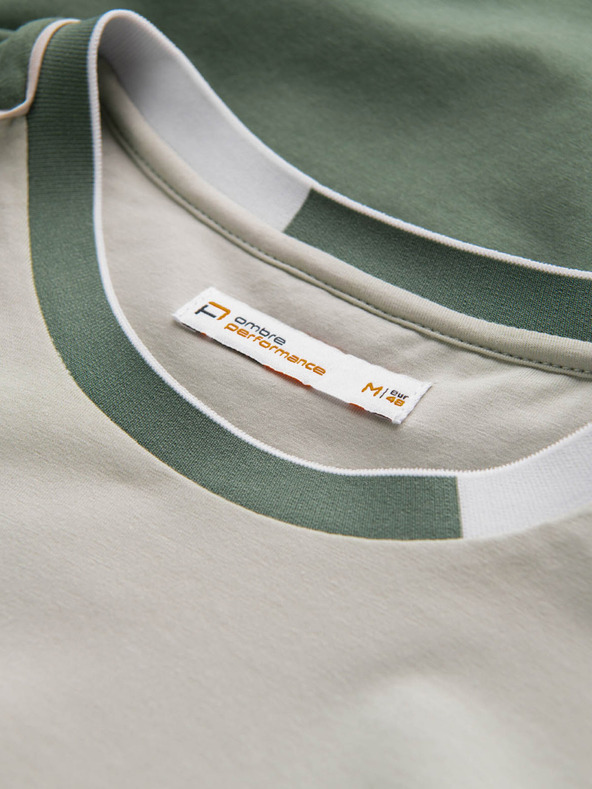 Ombre Clothing Hellgrünes Herrenhemd Ombre Clothing