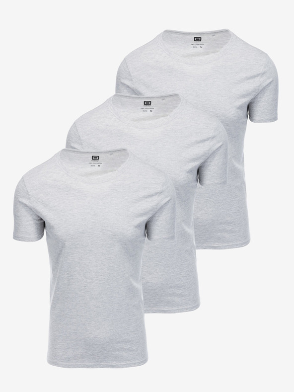 Ombre Clothing Dreierpack T-Shirts in grau von Ombre Clothing