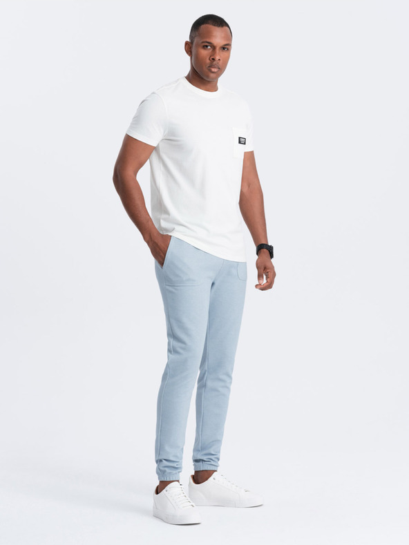 Ombre Clothing Hellblau Herren Sweatpants Ombre Kleidung