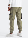 Ombre Clothing Grüne Herren-Cargo-Jogger-Hose Ombre Clothing