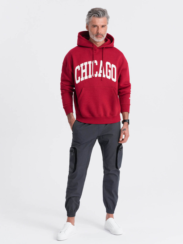 Ombre Clothing Graue Herren Cargo-Jogger-Hose Ombre Clothing