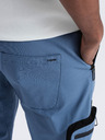 Ombre Clothing Blaue Herren-Cargo-Jogging-Hose Ombre Clothing