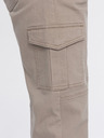Ombre Clothing Beige Herren-Cargo-Jogger-Hosen Ombre Clothing