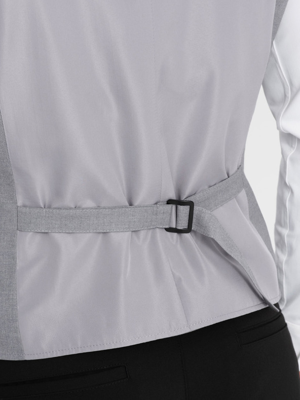 Ombre Clothing Graue Herren-Anzugsweste Ombre Clothing