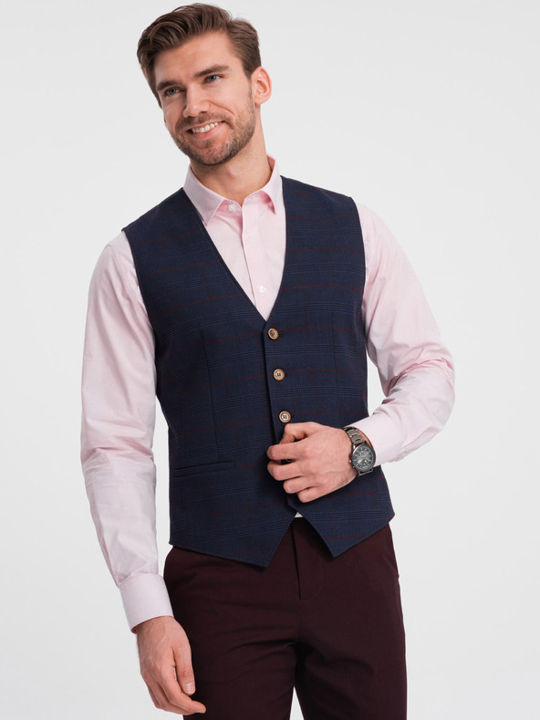 Ombre Clothing Dunkelblaue Herren Reversjacke Ombre Kleidung