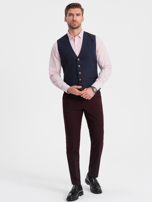 Ombre Clothing Dunkelblaue Herren Reversjacke Ombre Kleidung