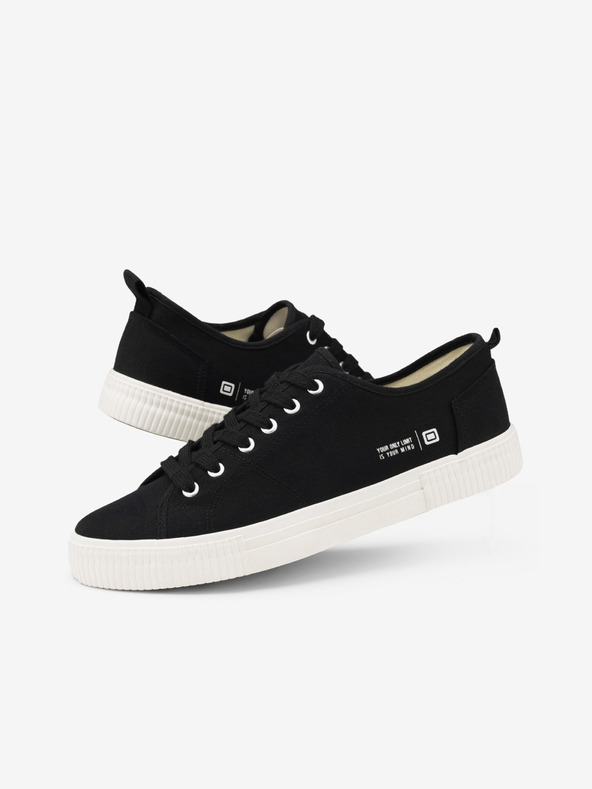 Ombre Clothing Schwarze Herren-Basic-Sneaker Ombre Clothing Classic