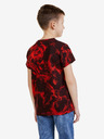 Sam 73 Rotes gemustertes Jungen-T-Shirt SAM 73 Sylvester