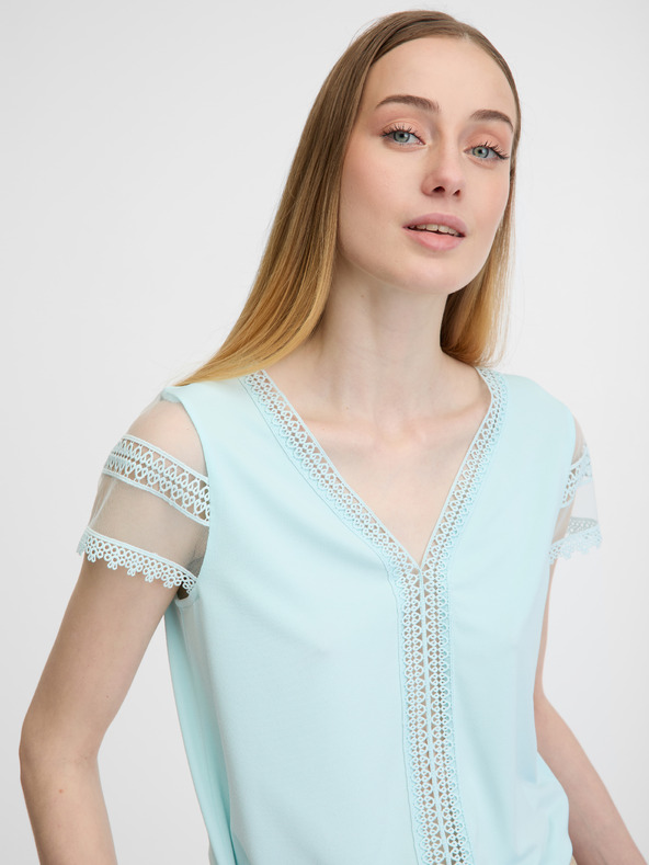 Orsay Hellblaues Damen-Kurzarm-T-Shirt ORSAY