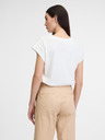 Orsay Weißes Damen-T-Shirt mit kurzen Ärmeln ORSAY