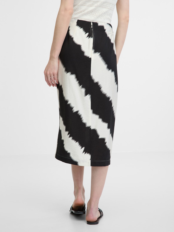 Orsay Weiß-schwarzer Damenrock ORSAY