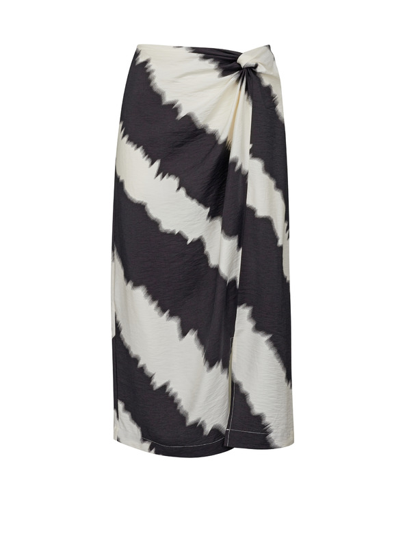 Orsay Weiß-schwarzer Damenrock ORSAY