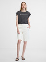 Orsay Dunkelgraues Damen-T-Shirt mit kurzen Ärmeln ORSAY