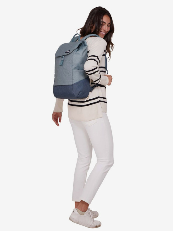Thule Grauer und blauer Thule Lithos 16 L Rucksack