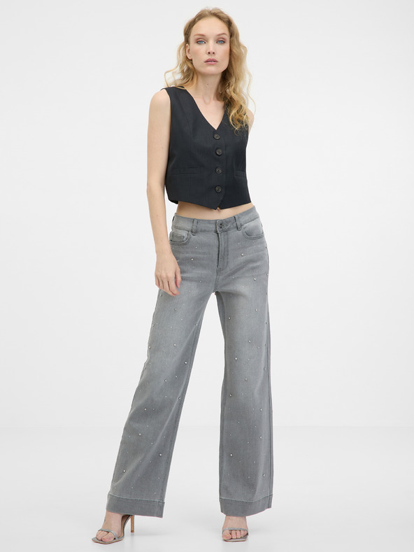 Orsay Dunkelgraue Damenjacke Weste ORSAY